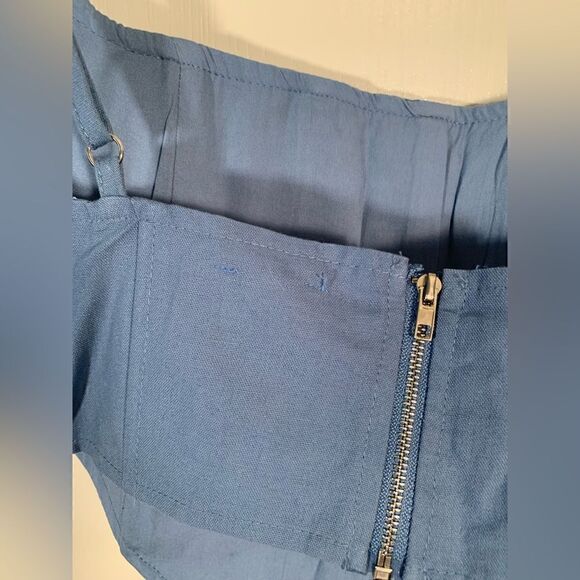 Bobbles & lace blue crop top size Large - Picture 4 of 6